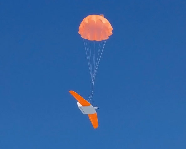Приземление БПЛА с помощью парашюта